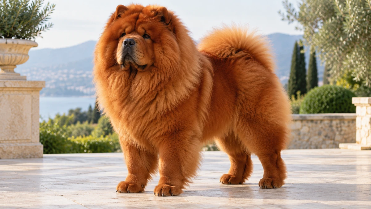 Çin Aslanı köpek — kızıl renk