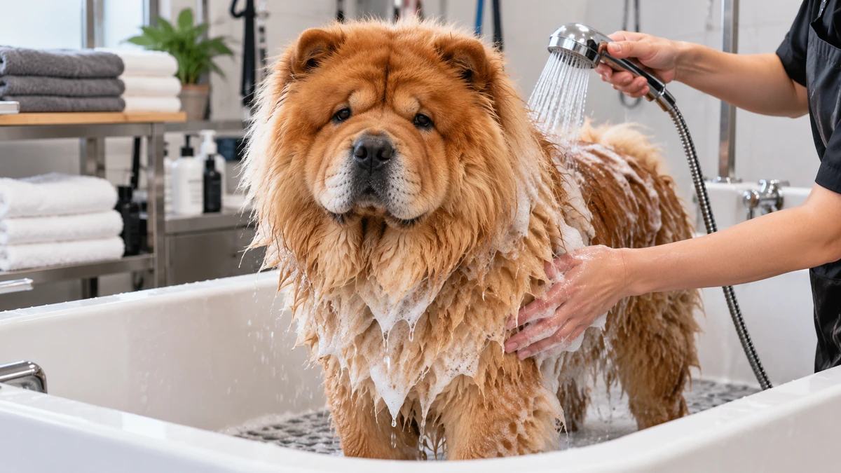 Çin Aslanı köpek — banyo ve temizlik